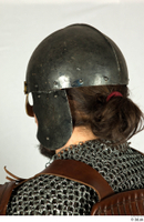  Photos Medieval Soldier in leather armor 5 Medieval clothing Medieval soldier chainmail armor head plate helm 0002.jpg